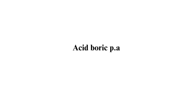Acid boric p.a.