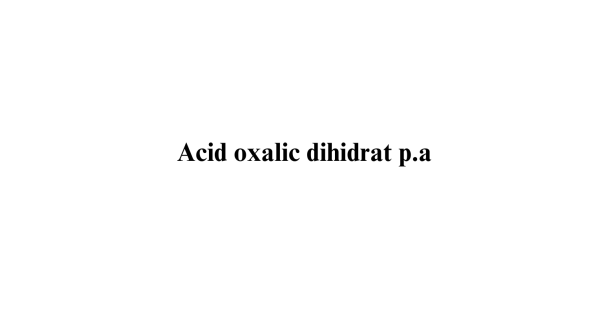 Acid oxalic dihidrat p.a.