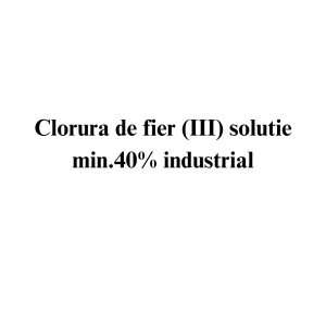 Clorura de fier (III) solutie min. 40% industrial