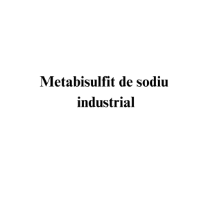 Metabisulfit de sodiu industrial